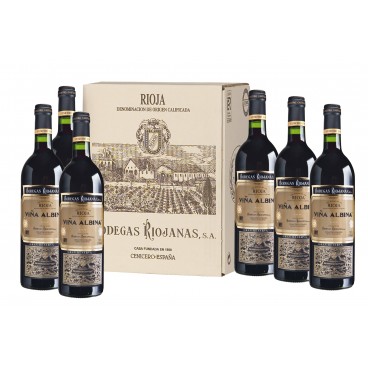 caja de 6 botellas Viña Albina Gran Reserva 2009 D.O. Rioja caja de 6 botellas Viña Albina Gran Reserva 2009 D.O. Rioja