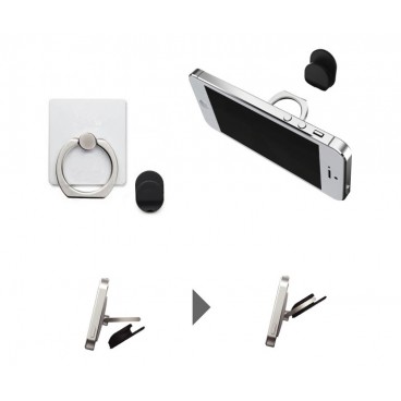 SmartRing. Pack de 4, 2 plateados y 2 negros. SmartRing. Pack de 4, 2 plateados y 2 negros.
