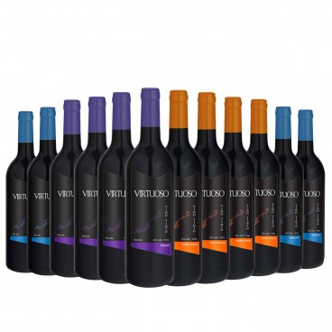 VIRTUOSO SELECTION OF 12 BOTTLES. 4 MERLOT, 4 SYRAH AND 4 PINOT NOIR VIRTUOSO SELECTION OF 12 BOTTLES. 4 MERLOT, 4 SYRAH AND 4 PINOT NOIR