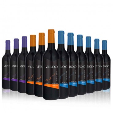 VIRTUOSO SELECTION OF 12 BOTTLES. 6 MERLOT, 3 SYRAH AND 3 PINOT NOIR VIRTUOSO SELECTION OF 12 BOTTLES. 6 MERLOT, 3 SYRAH AND 3 PINOT NOIR
