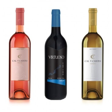 12 BOTTLES SPANISH WINE. 8 AWARD WINE O.D. TIERRA DE CASTILLA WHITE AND ROSÉ + 4 VIRTUOSO MERLOT RED WINE. 12 BOTTLES SPANISH WINE. 8 AWARD WINE O.D. TIERRA DE CASTILLA WHITE AND ROSÉ + 4 VIRTUOSO MERLOT RED WINE.