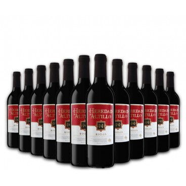 Selection of 12 bottles of "Heredad de Altillo" red spanish wine, D.O.Rioja Selection of 12 bottles of "Heredad de Altillo" red spanish wine, D.O.Rioja