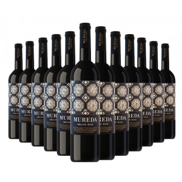 Selection of 12 bottles of "Mureda" ecological spanish red wine. Selection of 12 bottles of "Mureda" ecological spanish red wine.