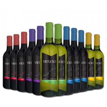 12 BOTTLES OF 5 MONOVARIETAL SPANISH WINES 12 BOTTLES OF 5 MONOVARIETAL SPANISH WINES