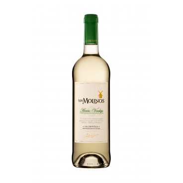 Pack of 12 spanish Airén-Verdejo white wine "Los Molinos" D.O. Valdepeñas Pack of 12 spanish Airén-Verdejo white wine "Los Molinos" D.O. Valdepeñas