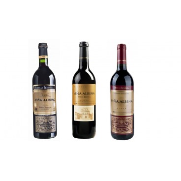 6 botellas de vinos españoles Viña Albina por BODEGAS RIOJANAS D.O. la Rioja 6 botellas de vinos españoles Viña Albina por BODEGAS RIOJANAS D.O. la Rioja