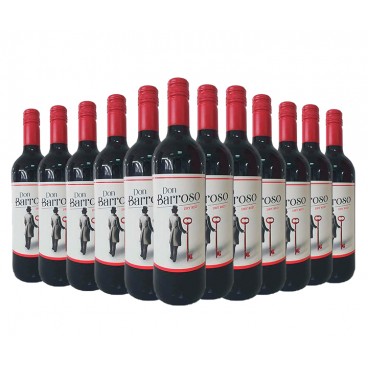 Selection of 12 bottles “Don Barroso” spanish red wine of Tierra de Castilla.